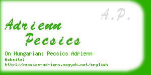 adrienn pecsics business card